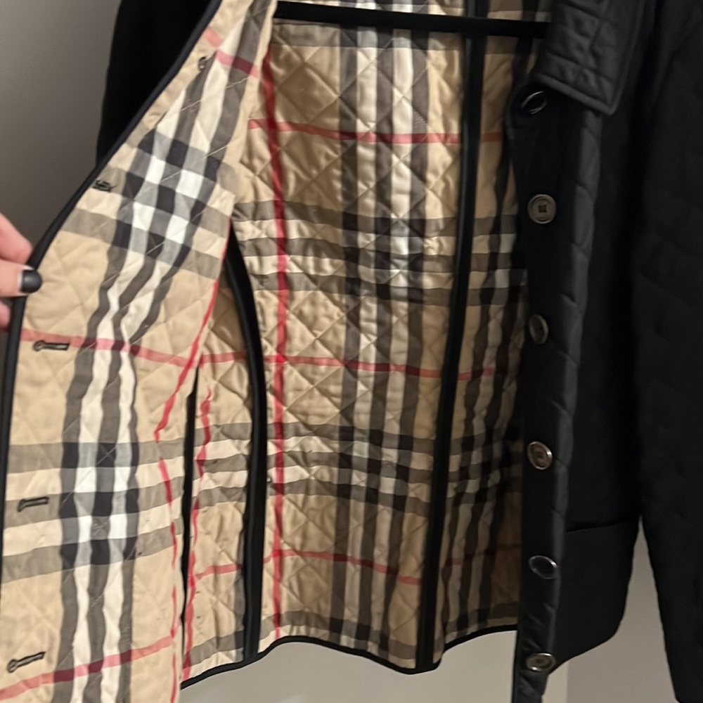 Burberry Brit Quilted Button Up Field Jacket - Picture 3 of 5